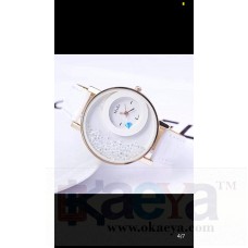 OkaeYa White Color Watch For Girls